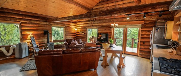log vacation home